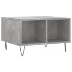 vidaXL Table basse Gris béton 60x50x36 5 cm Bois d'ingénierie