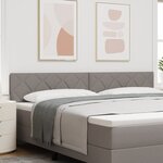 Tête de Lit LED vidaXL Design Blocs de Diamant Taupe 200 cm Tissu