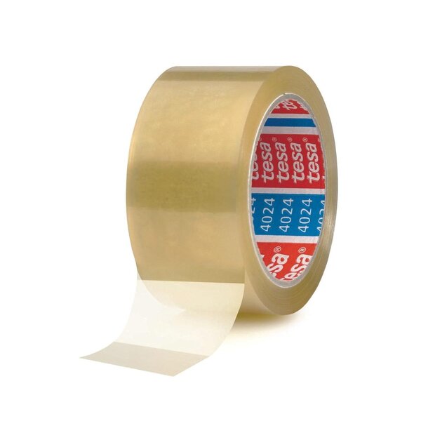 6 x ack ruban adhésif d'emballage 4024, en pp, 50 mm x 66 m tesa