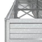 vidaXL Lit surélevé de jardin 320x40x45 cm Acier galvanisé Argenté