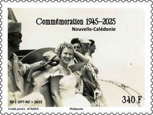 Timbre Nouvelle Calédonie - Commémoration 1945-2025