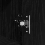 vidaXL Highboard Chêne Noir Bois d'ingénierie