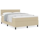 vidaXL Lit avec Sommier avec Matelas Vert Lime 140x200 cm en Tissu en Velours Côtelé