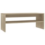 vidaXL Table basse Chêne sonoma 100x40x40 cm Bois d'ingénierie