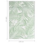vidaXL Tapis d'extérieur ARAKIL Vert 120x180 cm PP
