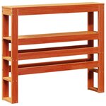 vidaXL Cadre de lit sans matelas cire marron 90x200 cm bois pin massif