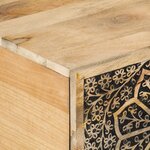 vidaXL Table basse 80x50x40 cm bois de manguier massif