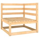 Salon de jardin meuble d'extérieur ensemble de mobilier 5 pièces bois de pin massif 02_0016539