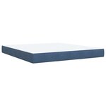 vidaXL Sommier à lattes de lit et matelas bleu 180x200 cm velours