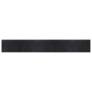 vidaXL Tapis rectangulaire noir 70x500 cm bambou