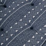 Coussin de palette vidaXL Indigo 120x80x12 cm en tissu