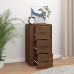 vidaXL Buffet Chêne marron 40x33x70 cm Bois d'ingénierie