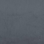 vidaXL Cadre de lit sans matelas gris foncé 140x190 cm velours