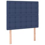 vidaXL Tête de lit à LED Bleu 80x5x118/128 cm Tissu