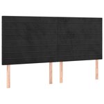 vidaXL Sommier à lattes de lit avec matelas LED Noir 160x200cm Velours