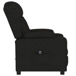 vidaXL Fauteuil inclinable électrique Noir Tissu