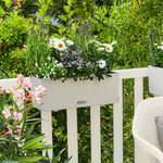 LECHUZA Jardinière BALCONERA Cottage 50 ALL-IN-ONE Blanc