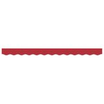 vidaXL Valence d'Auvent pour Cadre de 2.5 m Rouge 2.3x0.2 m