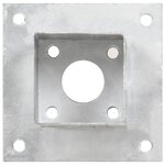 vidaXL Ancres de poteau 4 Pièces Métal galvanisé 81 mm