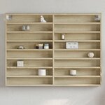 vidaXL Armoire à vitrine chêne sonoma 100x8 5x75 cm bois d'ingénierie