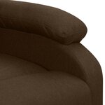 Vidaxl fauteuil releveur inclinable de massage marron foncé tissu