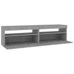 vidaXL Meubles TV avec lumières LED 2 Pièces Sonoma gris 75x35x40 cm