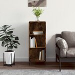vidaXL Buffet chêne fumé 34 5x32 5x90 cm bois d'ingénierie