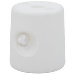 vidaXL Poids de tonnelle 4 Pièces PE Blanc