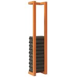 vidaXL Porte-serviette marron cire 23x18x110 cm bois de pin massif