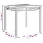 vidaXL Ensemble à manger de jardin avec coussins 3 Pièces Noir