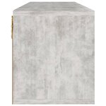 vidaXL Meuble TV Béton 88 5x27 5x30 5 cm Bois d’ingénierie