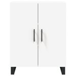 vidaXL Buffet haut Blanc 69 5x34x180 cm Bois d'ingénierie