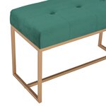 vidaXL Banc 80 cm Vert Velours