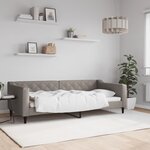 vidaXL Lit de repos taupe 90x200 cm tissu
