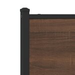 vidaXL Cadre de lit en métal sans matelas chêne marron 160x200 cm