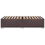 vidaXL Cadre de lit Marron foncé 100x200 cm Tissu