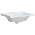 vidaXL Évier salle de bain blanc 61x48x19 5 cm rectangulaire céramique