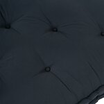 Coussin de canapé palette vidaXL en tissu gris foncé