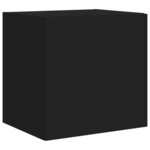 vidaXL Meubles TV muraux avec lumières LED 2 Pièces noir 40 5x35x40 cm
