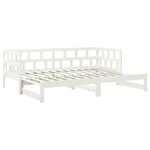 vidaXL Lit coulissant sans matelas blanc 2x(90x200) cm