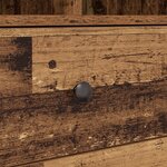 vidaXL Bureau avec rangement en bois ancien et technique
