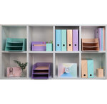 Trieur vertical / porte lettres 3 compartiments carton aquarel - x 4 - exacompta