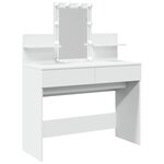 vidaXL Coiffeuse avec LED blanc 100x40x130 cm