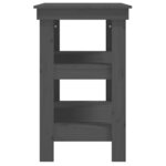 vidaXL Banc de travail Gris 110 5x50x80 cm Bois de pin massif