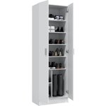 Armoire rangement chaussure - meuble d'entrée 59 x 37 x 180 cm