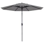 Madison Parasol Paros II Luxe 300 cm Gris clair