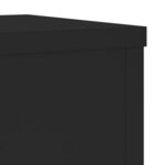 vidaXL Supports pour plantes 2 Pièces noir 20x20x30 cm bois d'ingénierie