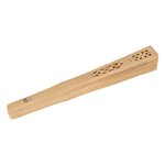 2 éventails en bois naturels à décorer 20 cm