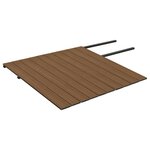 vidaXL Panneaux de terrasse et accessoires WPC Marron/gris 25 m² 4 m