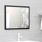 vidaXL Meubles de salle de bain noir bois d'ingénierie